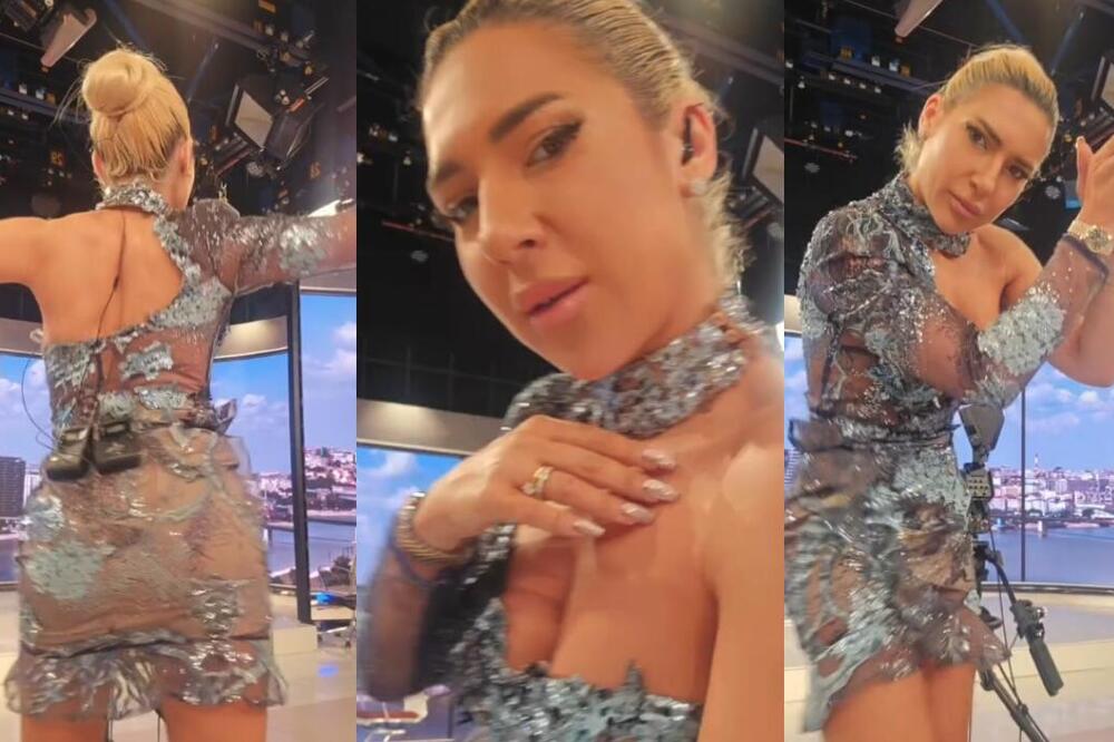 Kako li je kamermanima i gostima? Voditeljka Pinka u mini haljini zamešala kukovima u studiju, atributi ispadaju