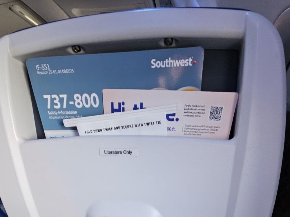 Avion, Sedište, Sedište u avionu