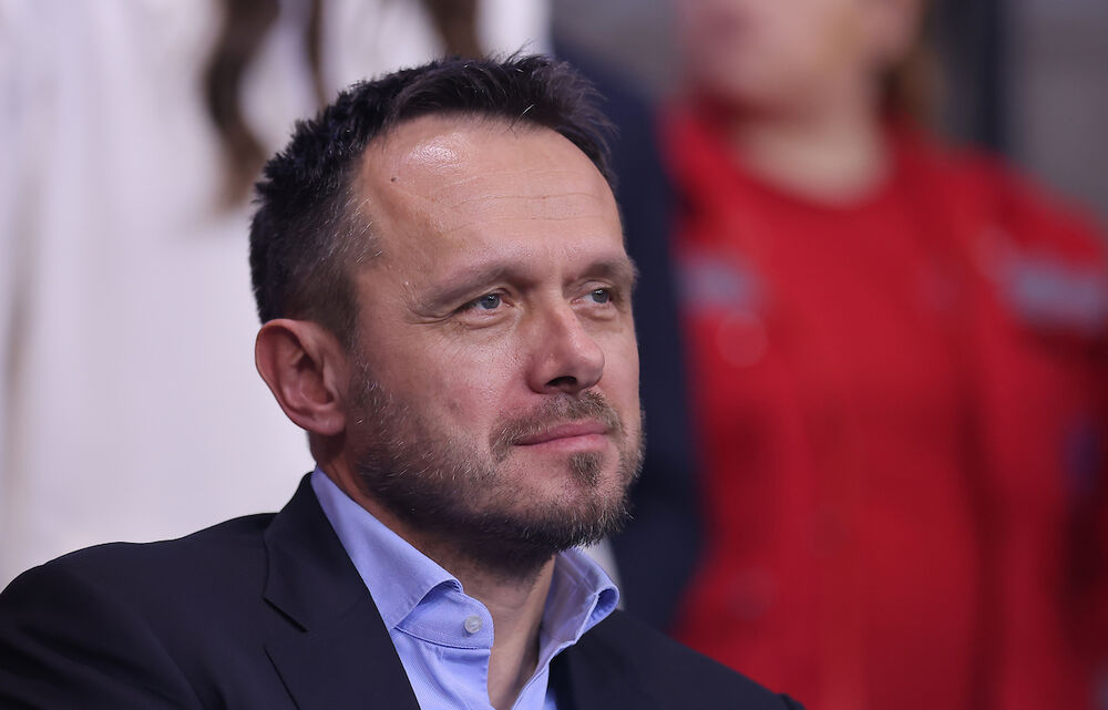 Željko Rebrača na utakmici Crvene zvezde i FMP-a