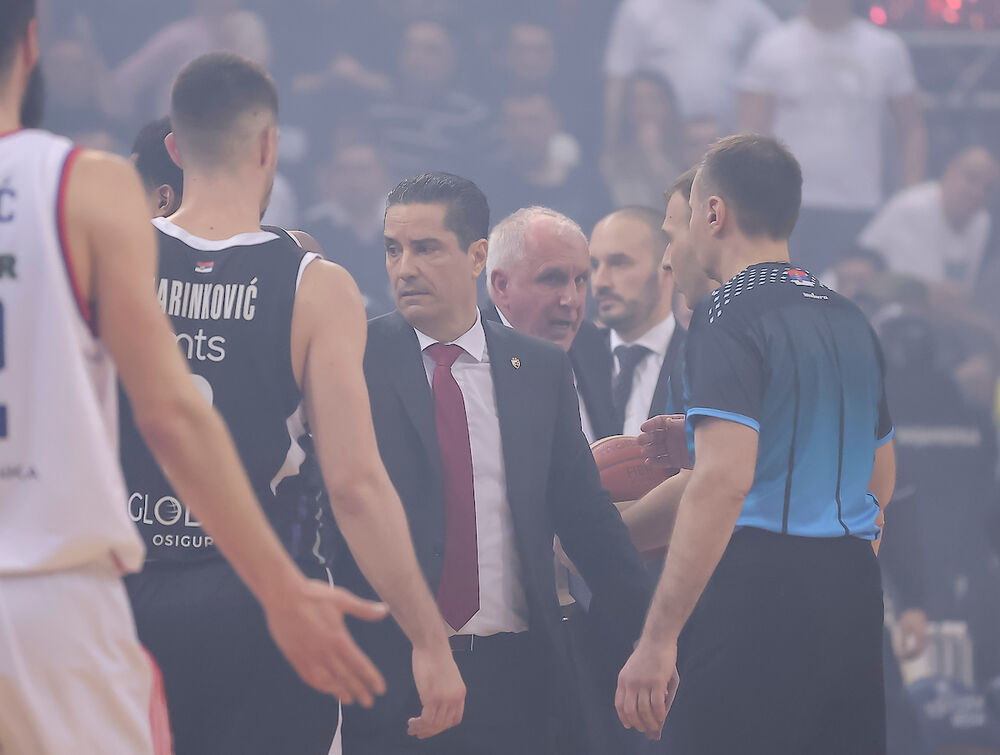 Detalj tokom prekida finala Kupa Radivoja Koraća 2025. godine