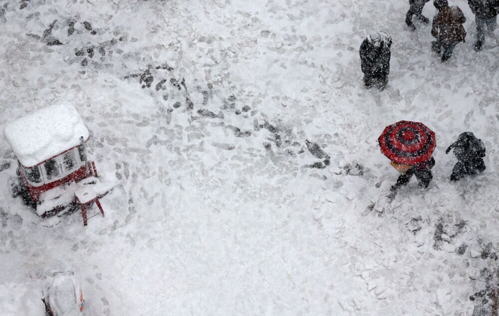 Sneg, Istanbul, Zima