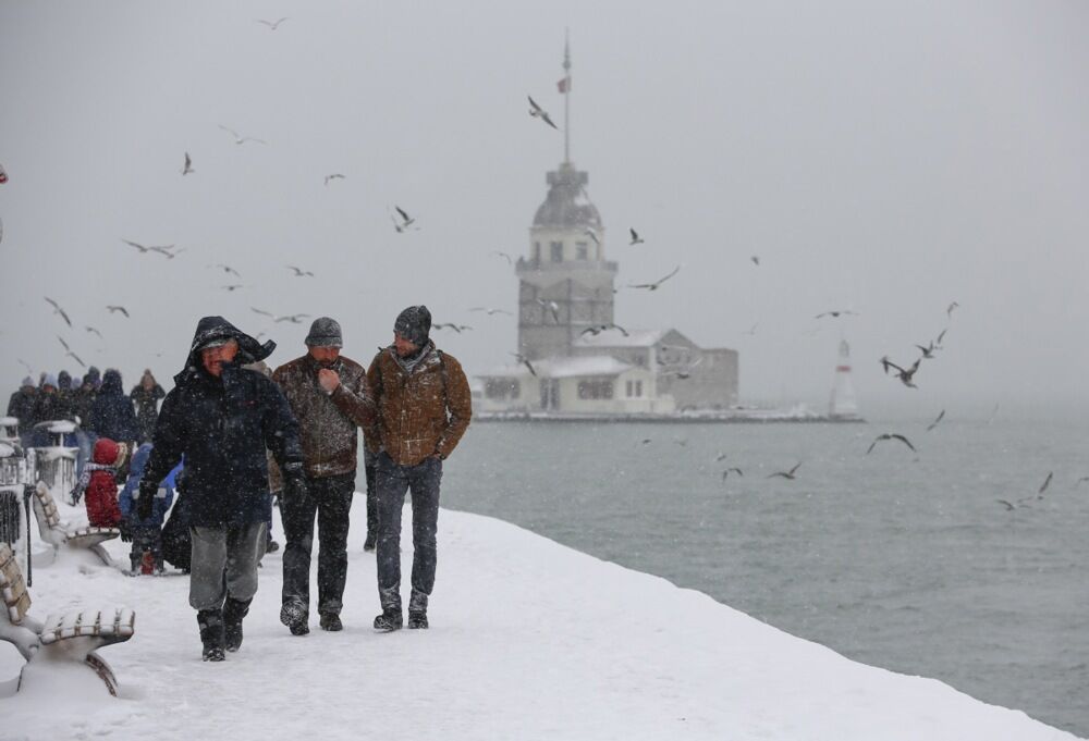 Sneg, Istanbul, Zima