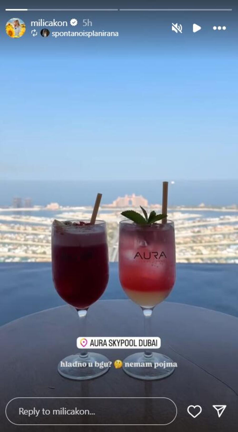 Voditeljka uživa u Dubaiju