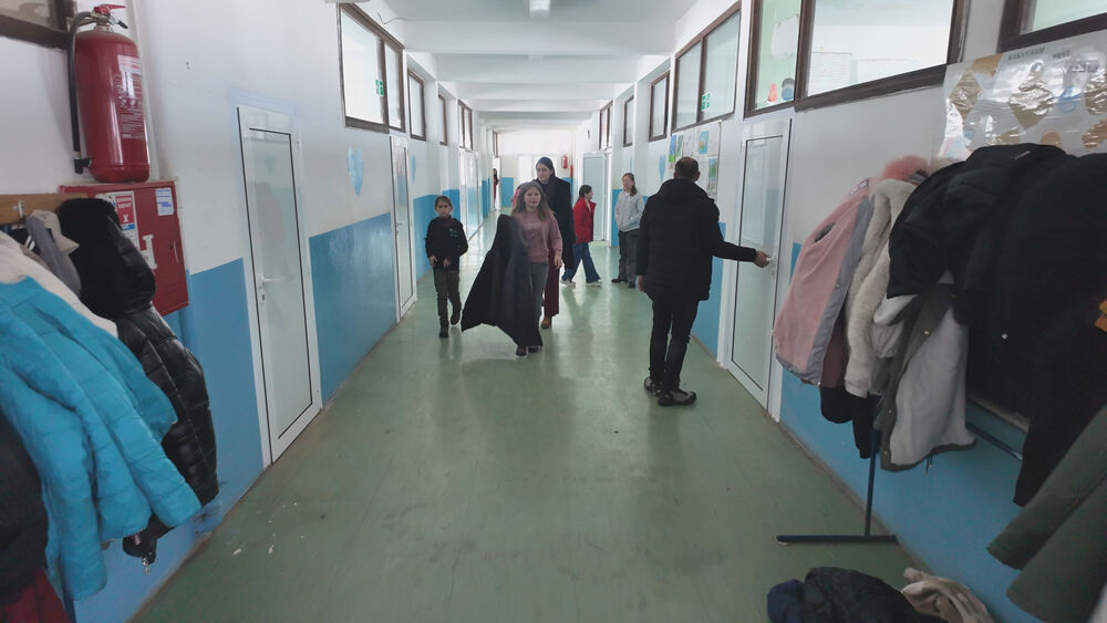 Učenici, Škola, Đaci, Sneg