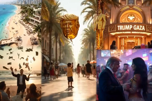 Dolari padaju s neba, a Mask jede i digao sve četiri... Tramp objavio neverovatan AI video "Tramp Gaze"! VIDEO