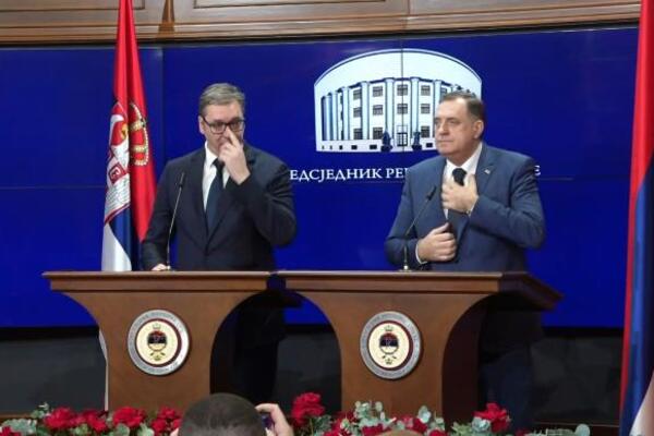 NAJVAŽNIJE JE OČUVATI MIR! Vučić posle sastanka sa Dodikom u Banjaluci: Molim ih za razgovor i zajedništvo