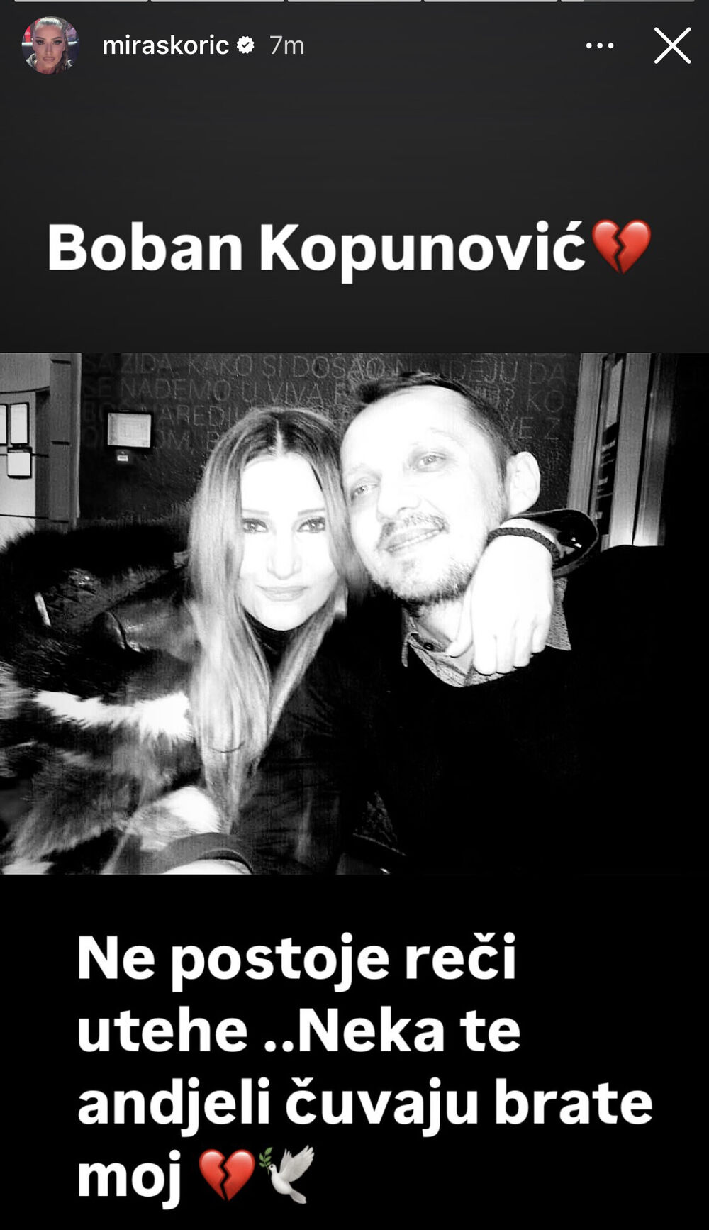  Miru Škorić o smrti Bobana Kopunovića