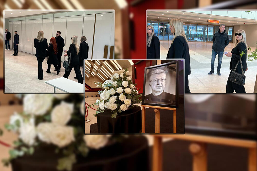 Suzana Jovanović ušla u Sava centar! Udovica tugu krije iza crnih naočara, skroz zavijena u crno