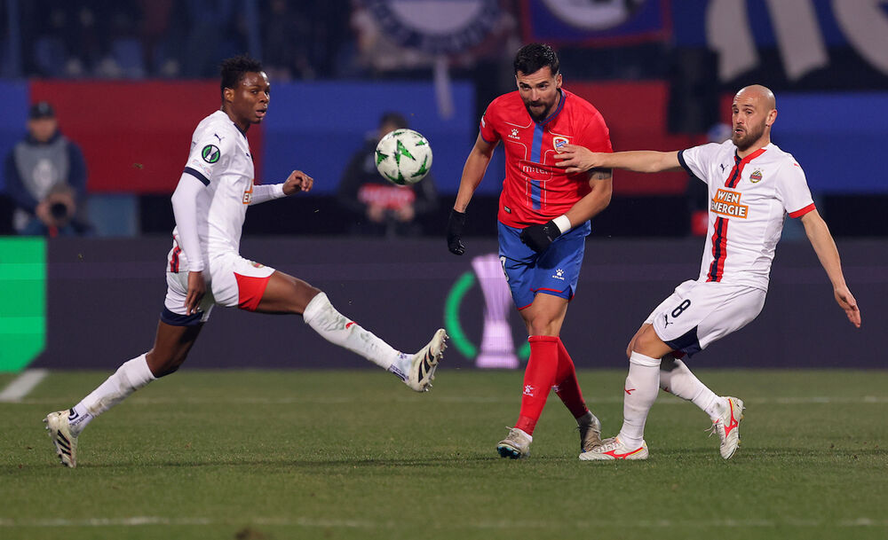 Detalj sa utakmice Borca i Rapida iz Beča u Banjaluci