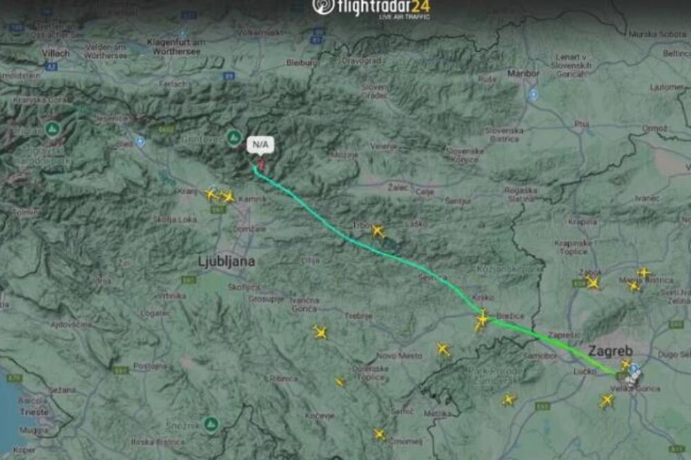 Avion koji je poleteo iz Zagreba nestao sa radara u Sloveniji!