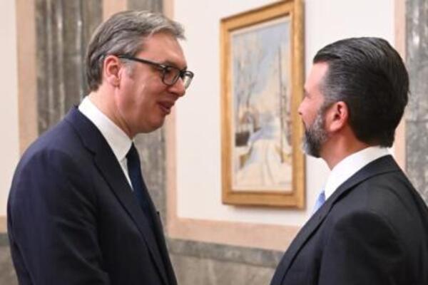 "Srdačan razgovor!" Vučić se sastao sa Donaldom Trampom Mlađim u Beogradu (FOTO)