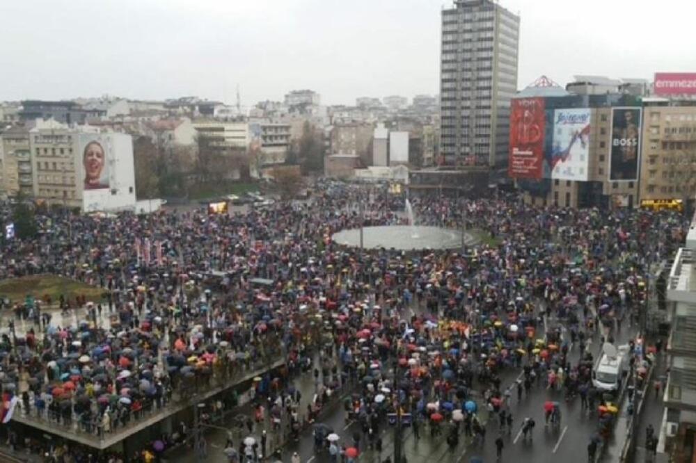 Protest u Beogradu: Studenti saopštili da je skup završen