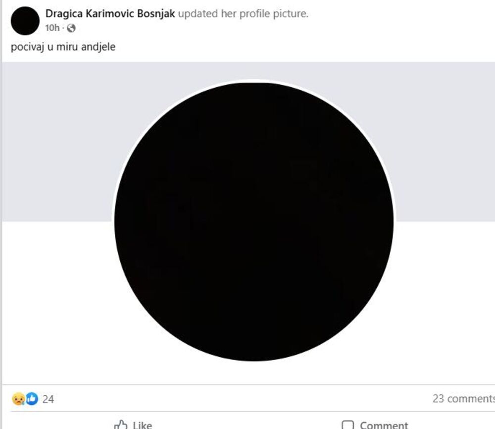 Majka se oprostila od Peđe