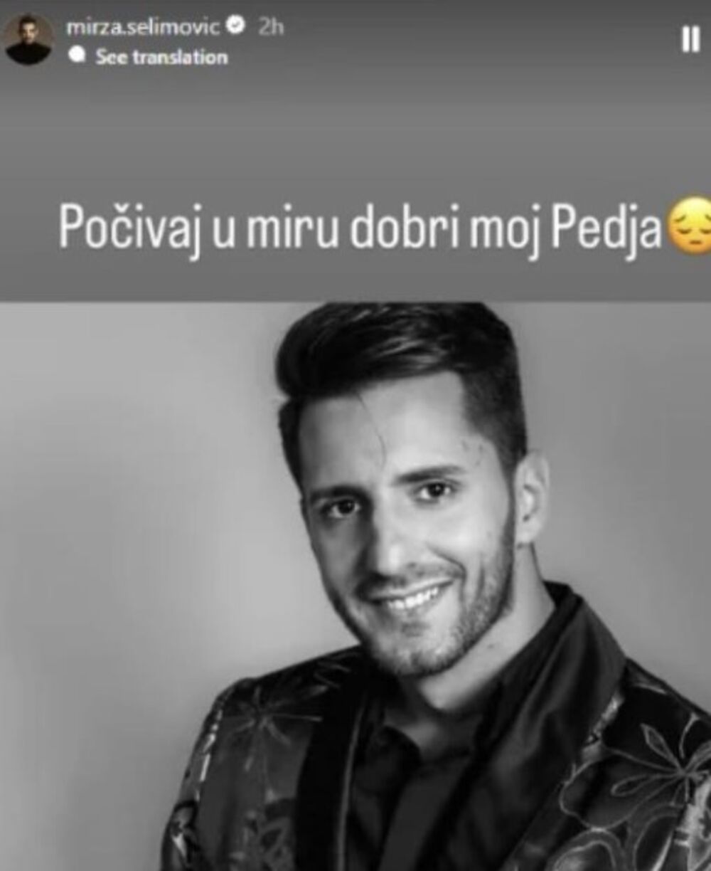 Predrag Peđa Bošnjak, mirza selimović