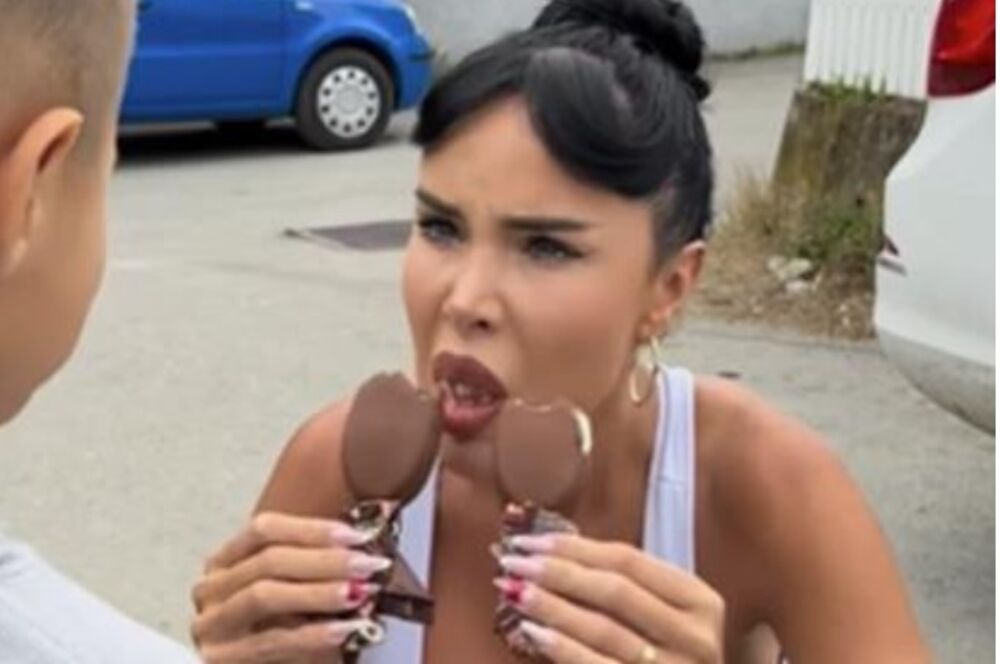 Starleta i bivša rijaliti učesnica Aleksandra Subotić snimila se dok je jela sladoled