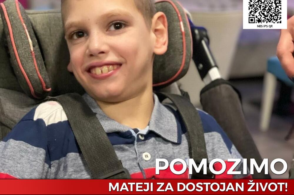 Četrnaest godina hrabre borbe: Mateja boluje od cerebralne paralize i potrebna mu je naša pomoć