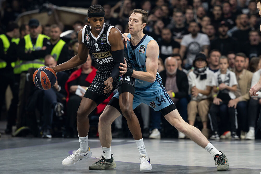 Frenk Nilikina na utakmici Partizana i berlinske Albe u sezoni 2024/25 Evrolige