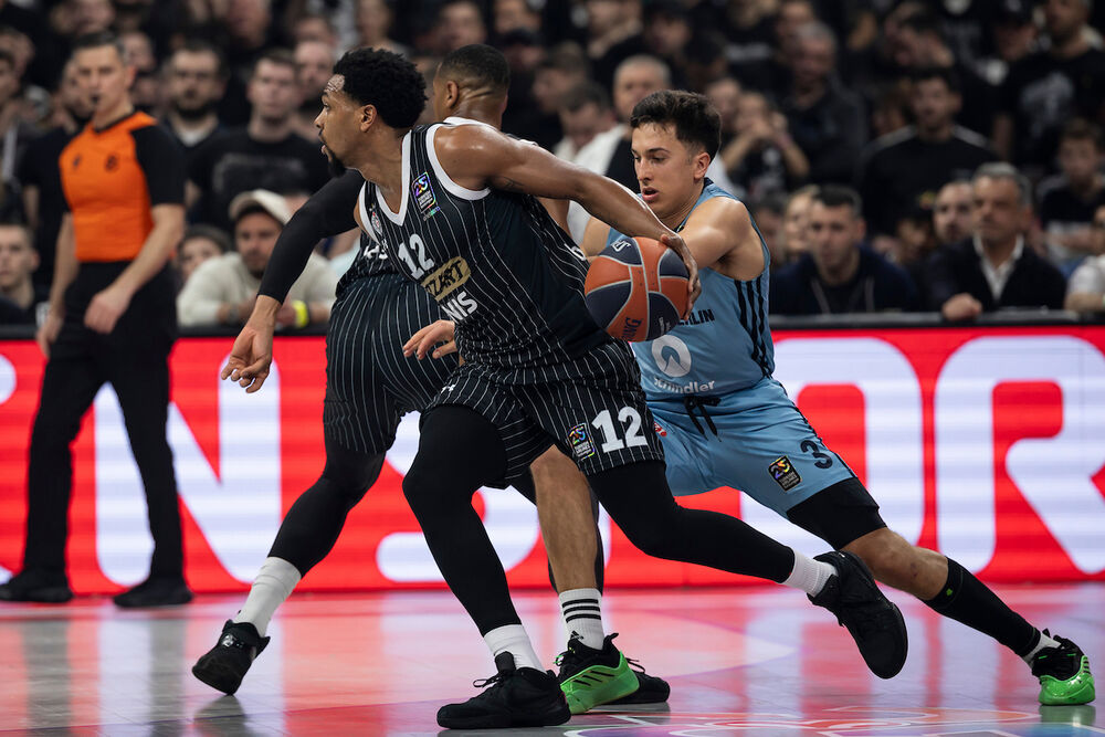 Detalj sa utakmice Partizana i berlinske Albe