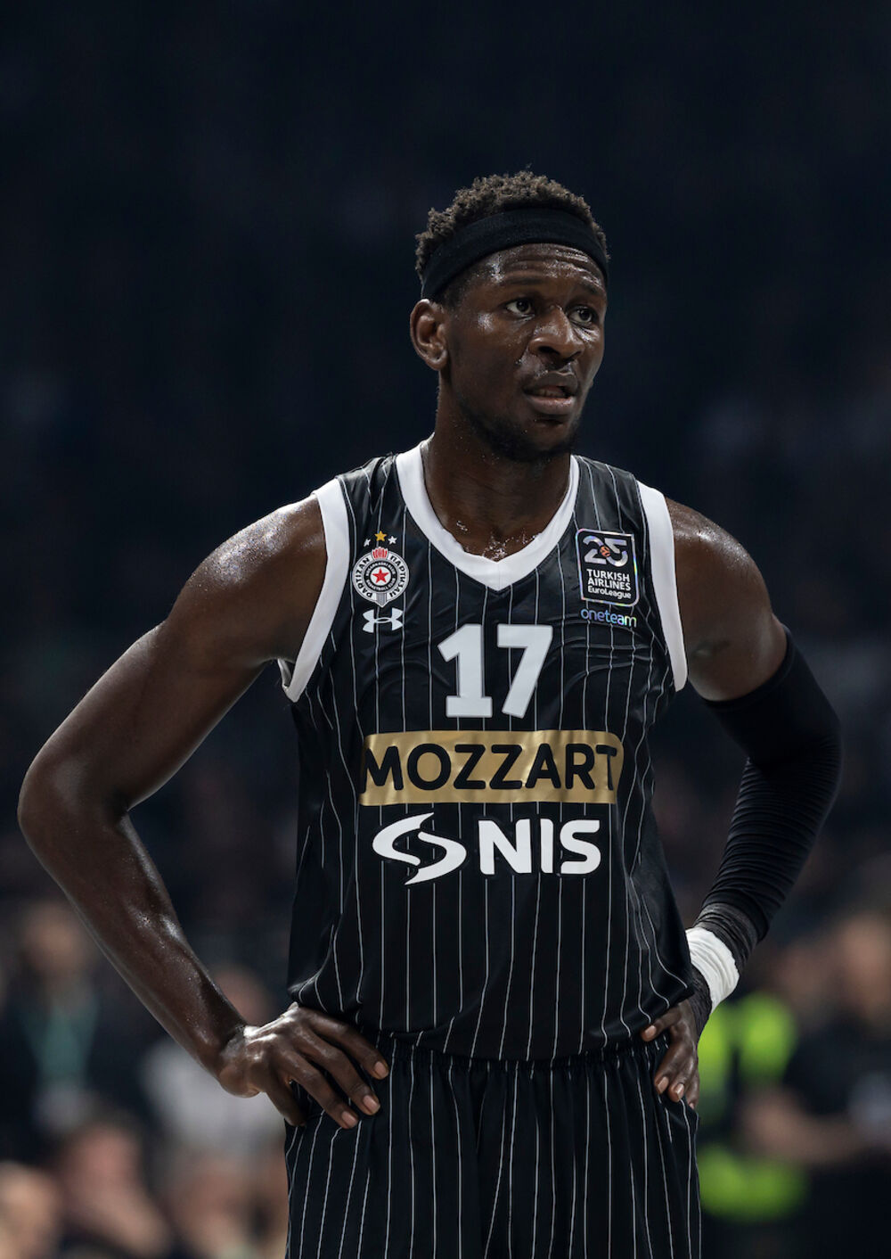 Isak Bonga na utakmici Partizana i berlinske Albe