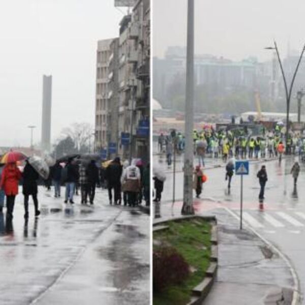 Novi protest studenata u blokadi u Beogradu: Blokiran Brankov most