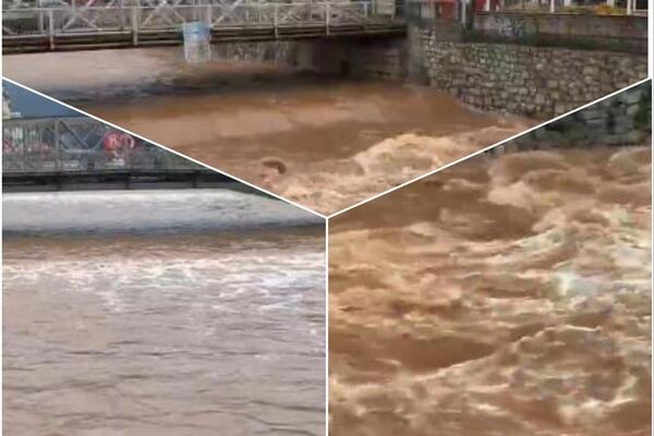 "Moguće plavljenje imovine i saobraćajnih mreža": Dramatično u Sarajevu, nabujala i zamućena Miljacka (FOTO)