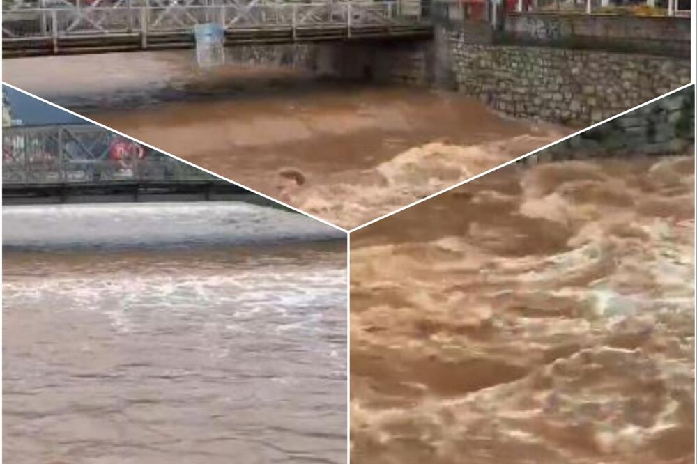 "Moguće plavljenje imovine i saobraćajnih mreža": Dramatično u Sarajevu, nabujala i zamućena Miljacka (FOTO)