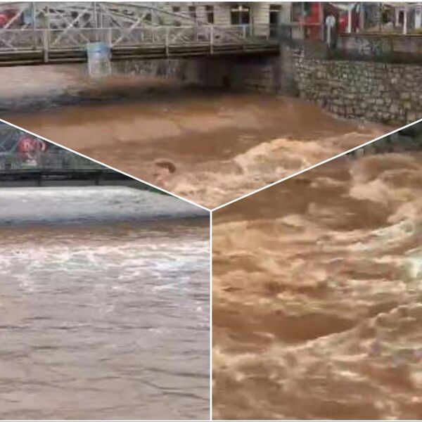 "Moguće plavljenje imovine i saobraćajnih mreža": Dramatično u Sarajevu, nabujala i zamućena Miljacka (FOTO)