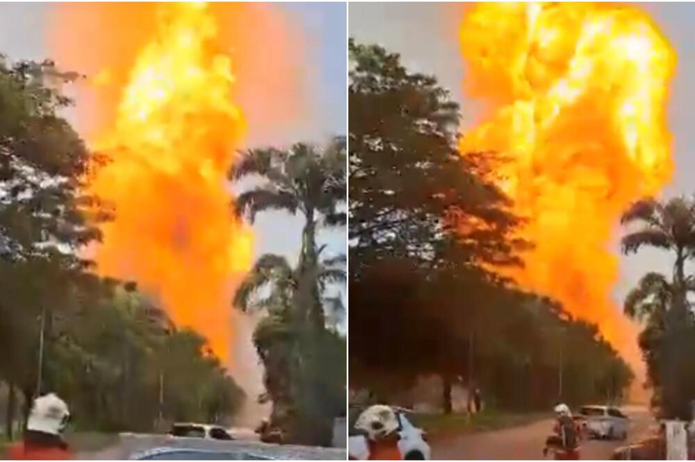 Gori gasovod u blizini Kuala Lumpura, vatrena stihija guta sve pred sobom: Isplivali prvi snimci, ovo je horor!