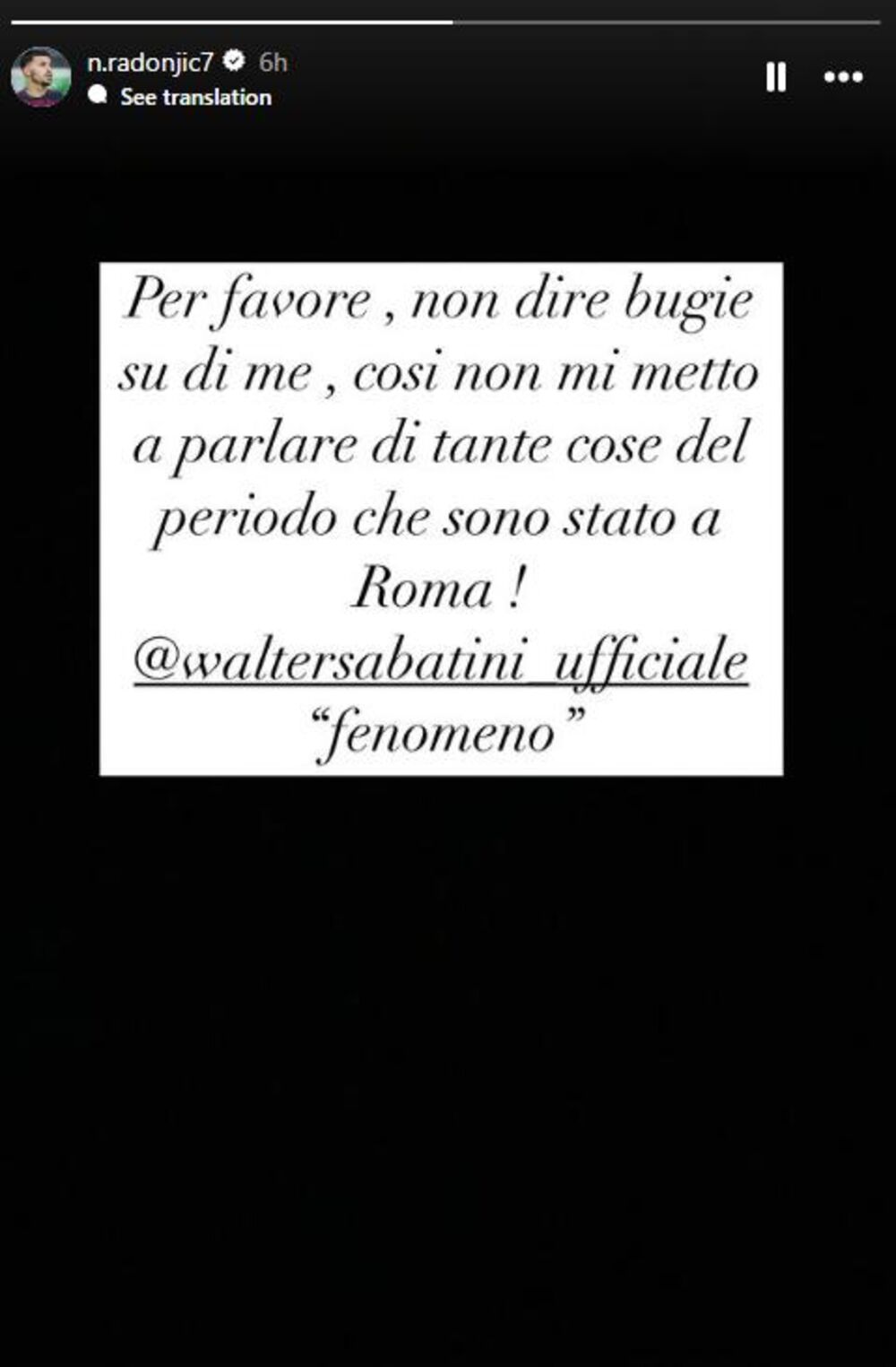 Objava Nemanje Radonjića