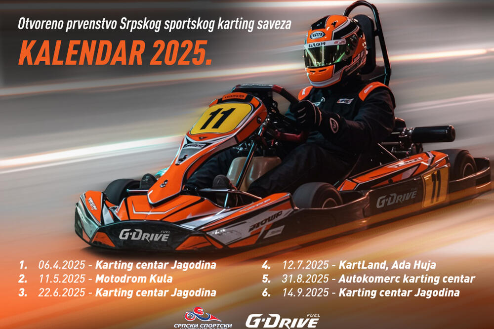 DOŽIVITE G-DRIVE #TAKOMOĆNO KARTING ISKUSTVO Počelo Otvoreno prvenstvo u kartingu 2025. godine