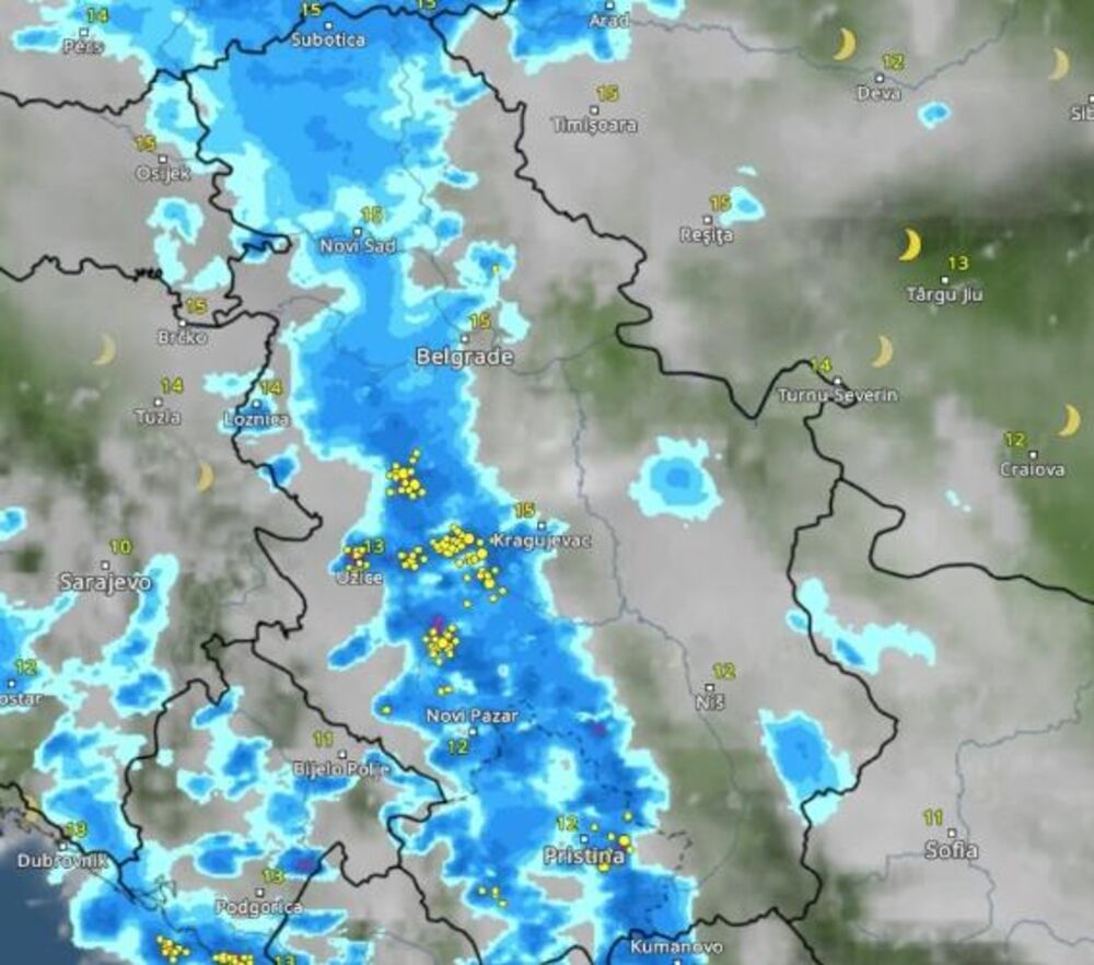 Nevreme u petak, u 6 sati ujutru