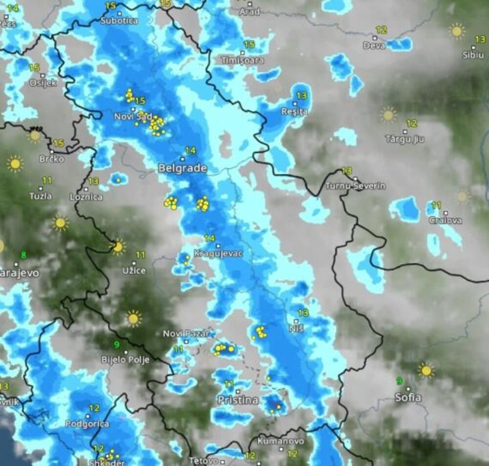 Nevreme u petak, 4 sata ujutru