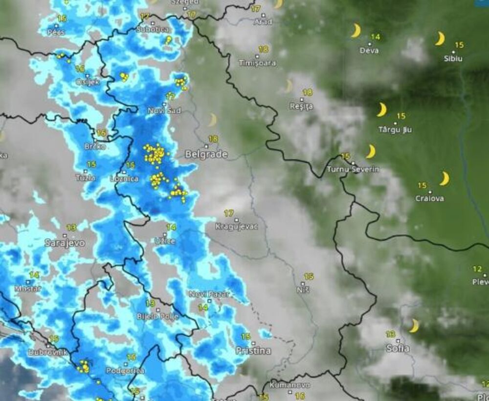 Nevreme u ponoć između četvrtka i petka