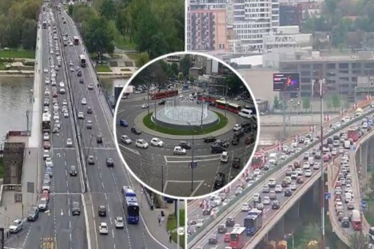 Gužva u saobraćaju u Beogradu pred Veliki petak i Uskrs
