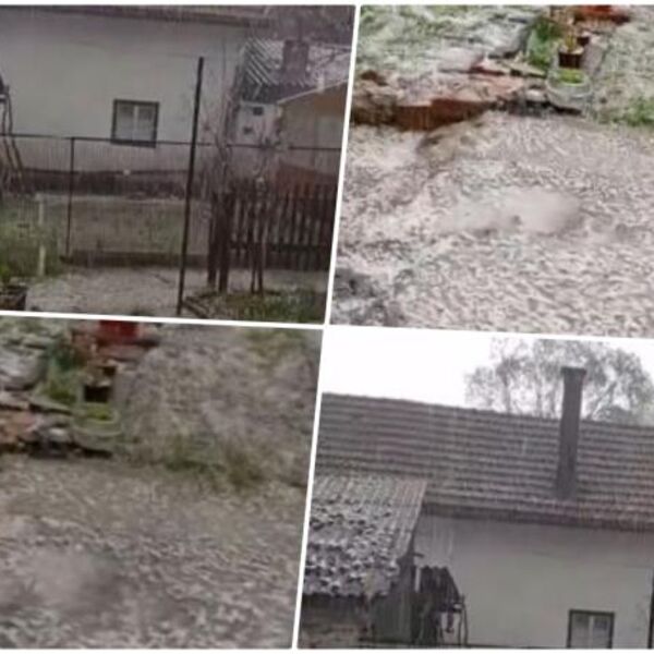 Jezivo nevreme pogodilo komšije: Usred aprila led ruši krovove, ovo do sada nije viđeno! (VIDEO)