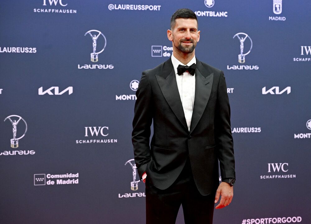 Novak Đoković na dodeli Laureus nagrada 2025. godine