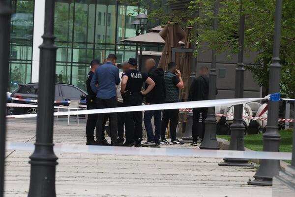 Prve slike sa mesta pucnjave na Novom Beogradu! Muškarac ranjen pored šest članova obezbeđenja (FOTO)