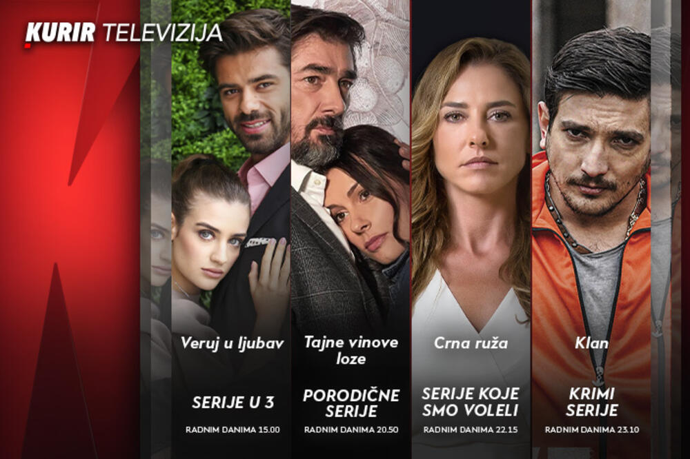 JOŠ BOGATIJI FILMSKI I SERIJSKI PROGRAM KURIR TELEVIZIJE – naslovi koje ne smete da propustite!