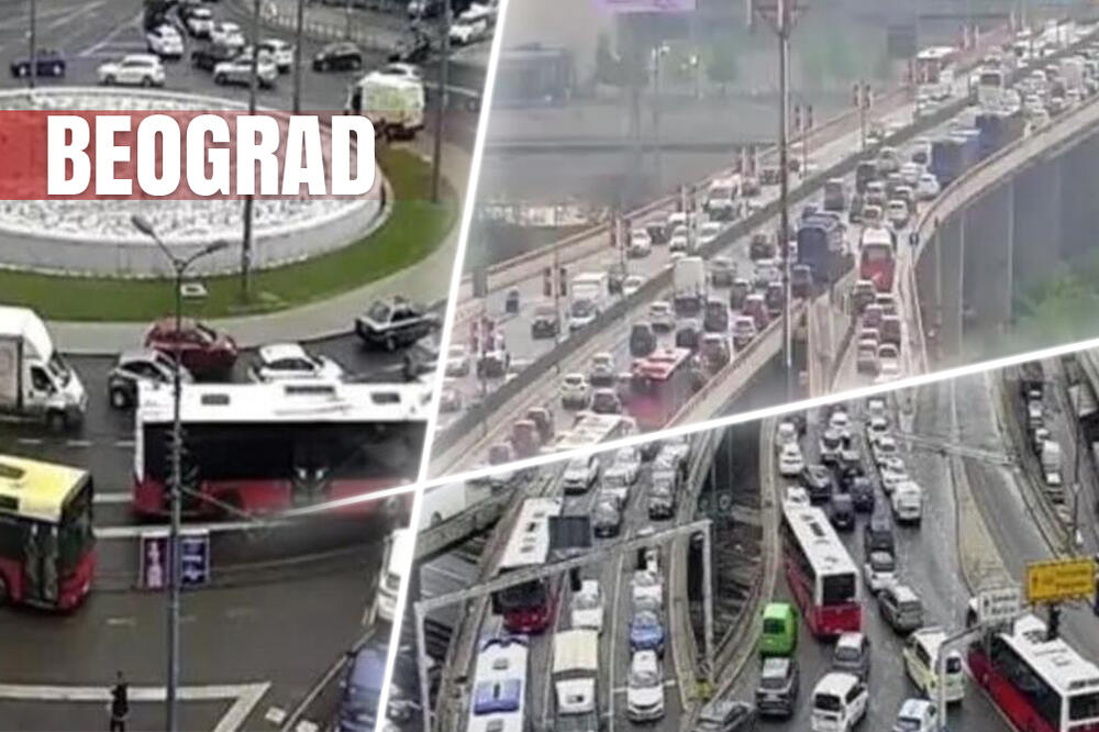Malo kiše, i eto ga špic u 13h popodne: Opšti kolaps u Beogradu, svi putevi "su stali", evo gde je najgore! (FOTO)