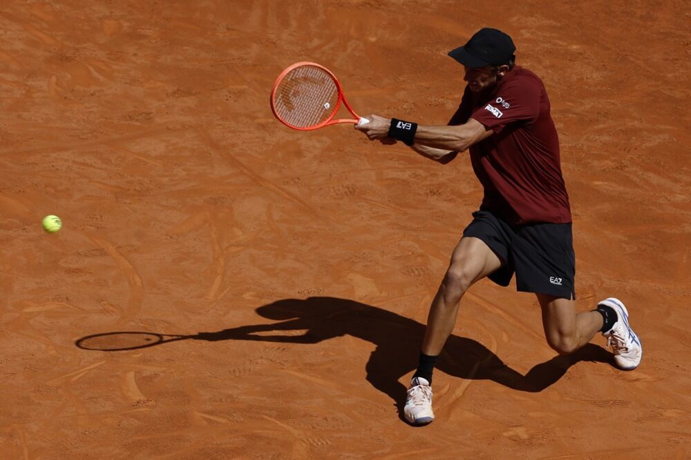 Mateo Arnaldi na meču protiv Novaka Đokovića