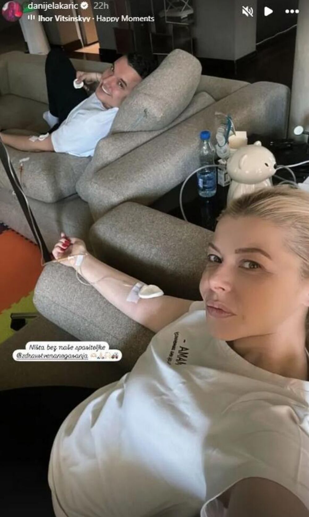 Danijela prima infuziju