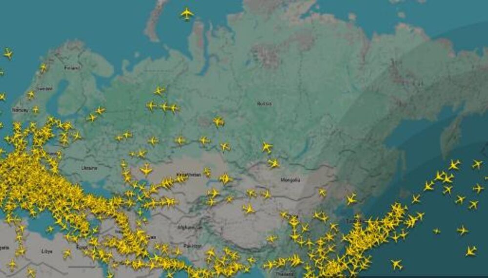 Vazdušni prostor iznad Rusije i Ukrajine