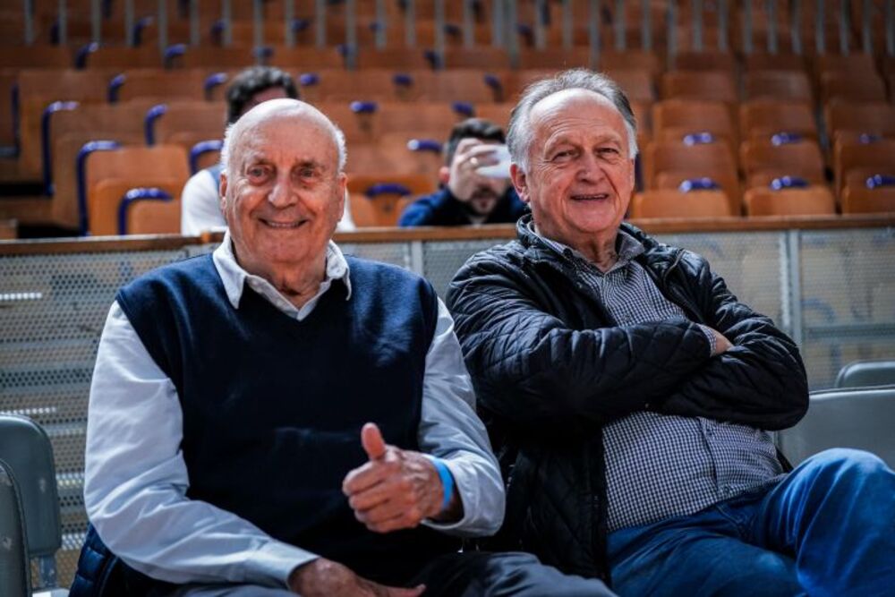 Ivo Daneu (levo) na utakmici Ilirije i Bosne