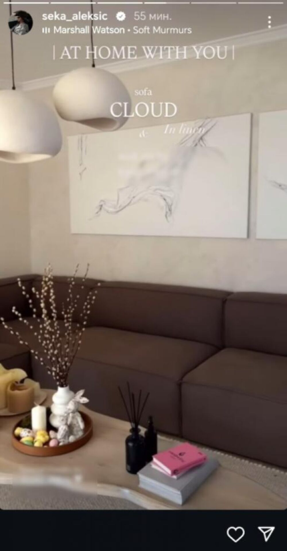 Renovirana dnevna soba Seke Aleksić