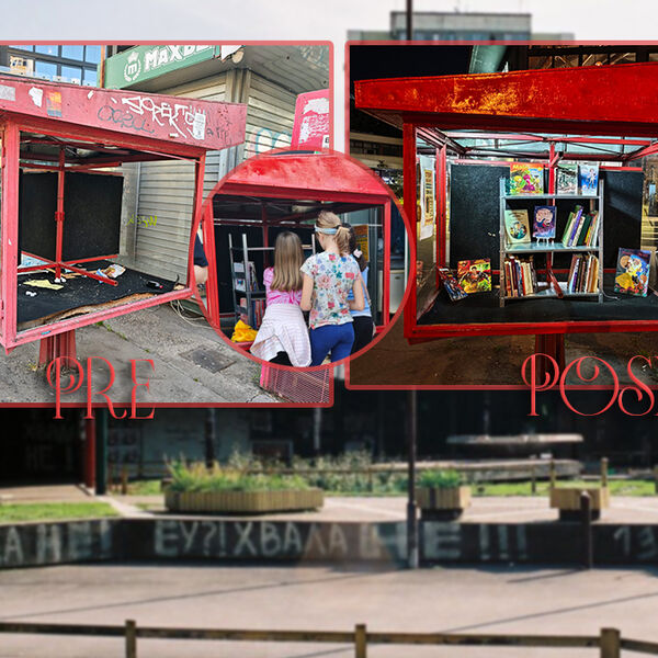 Godinama su gledali RUGLO, a onda im je pukao film! Od izloga za smeće na stanici na NBG, napravili biblioteku FOTO