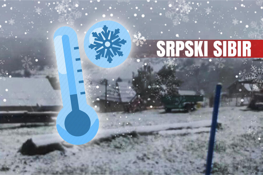 Sneg zavejao i "srpski Sibir" - temperatura pala na nulu! Prizor kao sa filma - pada kao lud (VIDEO)