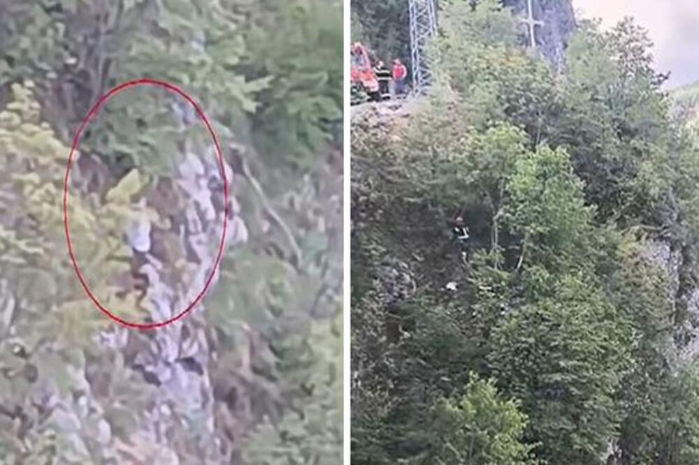 Bogdan ispao iz kola, pa visio na 2 grane celu noć: Bio iznad ambisa sa teškim povredama! (VIDEO)