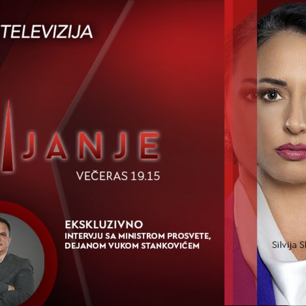 EKSKLUZIVNO U USIJANJU: Ministar prosvete Dejan Vuk Stanković na Kurir televiziji večeras od 19.15h
