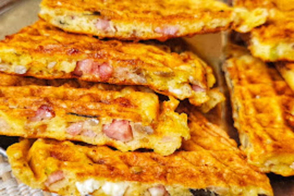 Vrhunsko slano vafl pecivo sa šunkom i sirom: Mekano i izdašno jelo, ko jednom proba poželeće ponovo