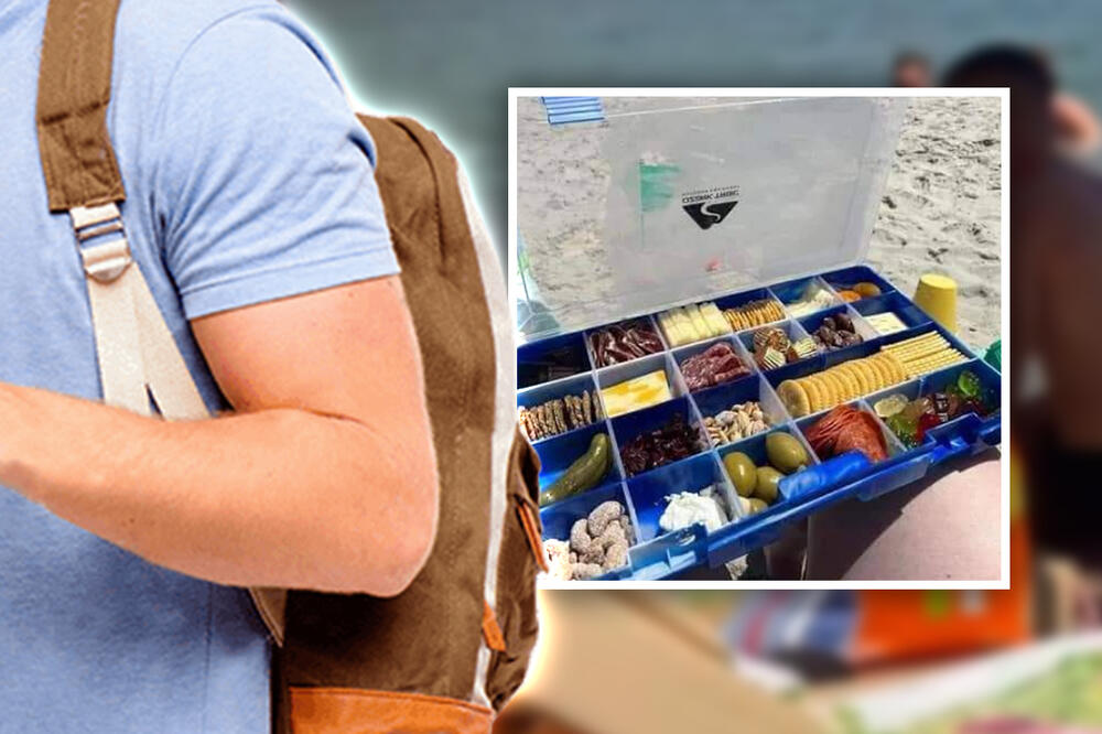 Srbin na plažu doneo "pun frižider hrane": Urnebesna fotka iz Grčke zapalila mreže, ovo je pravi "paradajz turizam"